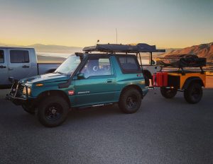 Jeep Trailer Customer Build at Mono Lake