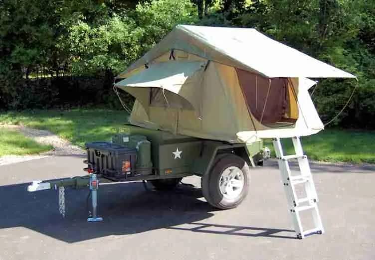 Jeep M416 Dinoot Trailer with Roof Top Tent